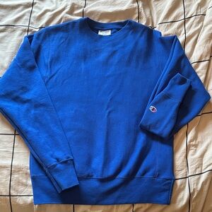 Champion Men's Vibrant Blue Crewneck Sweater